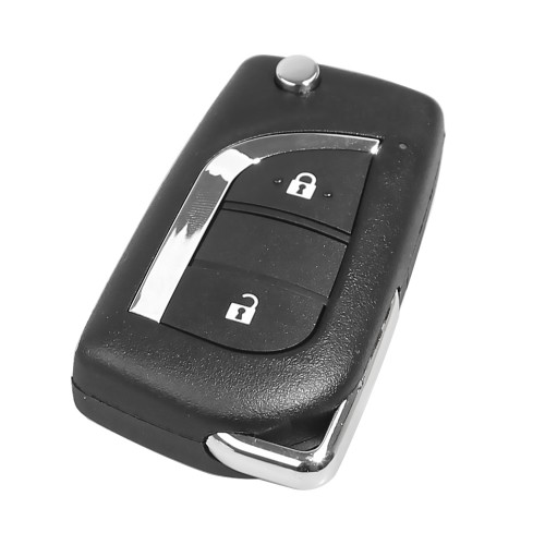 Xhorse XKTO01EN Universal Remote Key for Toyota 2 Buttons support VVDI Key Tool (English Version) 5pcs