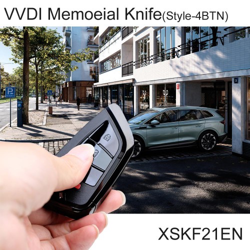 Xhorse XSKF21EN VVDI Memoeial Knife Style Key (4 buttons) - 5pcs