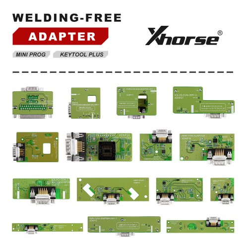 (Mega Sale) Xhorse VVDI Key Tool Plus Pad and Solder Free Adapters Full Set Value Bundle