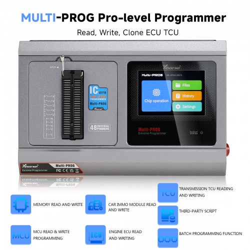 £634 Xhorse Multi Prog Programmer ECU Gearbox Programmer Update of VVDI Prog with Free MQB48 License