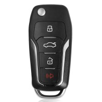 Xhorse XKFO01EN X013 Series 4 Button Ford Type Universal Remote Key Fob 5 pcs Free Shipping