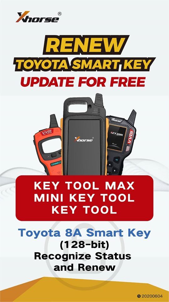 Xhorse Key tool max toyota 8a new update