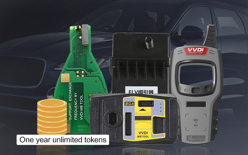 Xhorse VVDI MB BGA Tool +1 Year Unlimited Tokens + Benz FBS3 PCB + ELV Emulator + Mini Key TooL