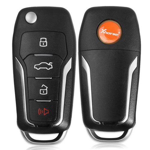 (Mega Sale) Xhorse XKFO01EN X013 Series 4 Button Ford Type Universal Remote Key Fob 5 pcs Free Shipping