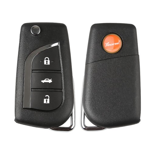 Xhorse Wireless Universal Remote Key Toyota Style 3 Buttons Remotes XNTO00EN for VVDI Key Tool English Version