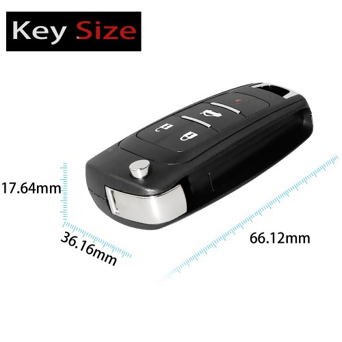 Xhorse XKBU01EN 4 Buttons Wire Universal Remote Key For Buick
