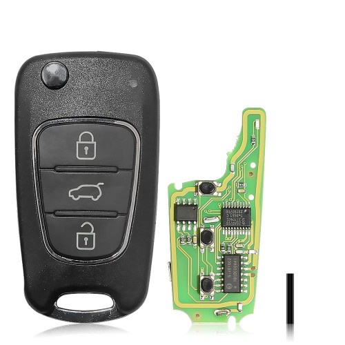 Xhorse XNA600EN A6L Style Flip 3 Buttons Wireless Universal Remote Key for VVDI Key Tool English Version