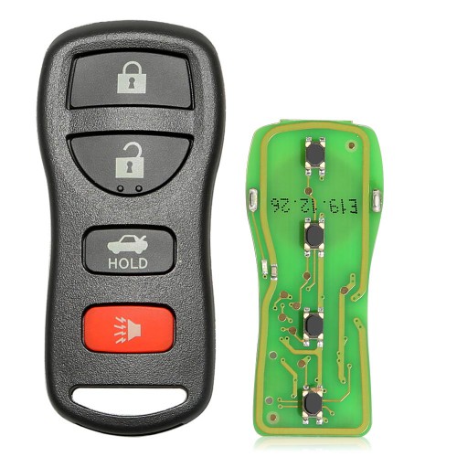Xhorse XKNI00EN Universal Wired Remote Key 4 Buttons for Nissan Type for VVDI Mini Key Tool
