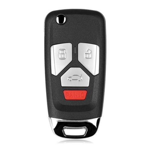 XHORSE XKAU02EN Audi Style Wired VVDI Universal Flip Remote Key With 3/4 Button