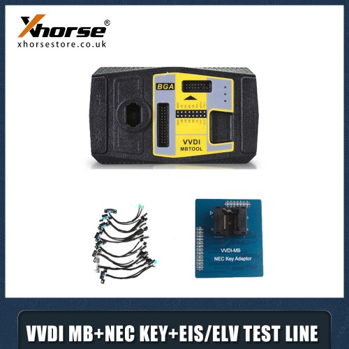 (Ship from UK) Xhorse VVDI MB BGA TooL Benz Key Programmer Plus NEC Key Adaptor and  EIS/ELV Test Line Free Shipping