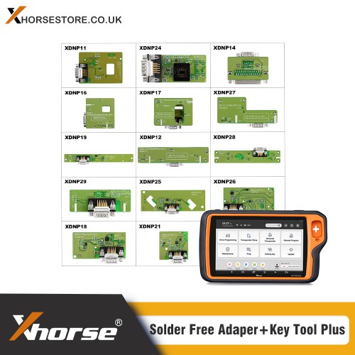 (Ship from UK/CZ) Xhorse VVDI Key Tool Plus Pad and Solder Free Adapters Full Set Value Bundle