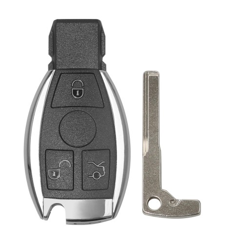 Smart Key Shell 3 Button for Mercedes Benz Compatible with VVDI BE Key Pro