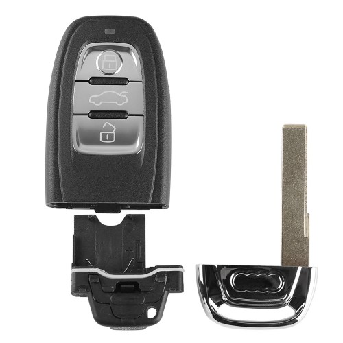 Key Shell for Audi Compatible with Xhorse XSADJ1GL 754J Smart Key PCB Audi 315mhz 5pcs