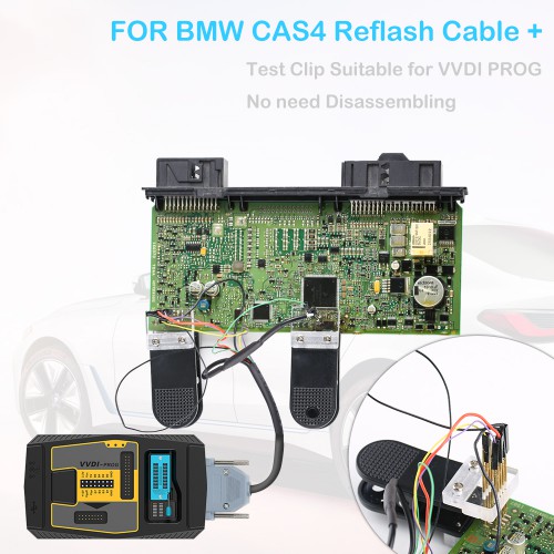 Xhorse VVDI PROG BMW CAS4 Data Reading Socket Adapter+ Clip + Wire No need Disassemble Free Shipping
