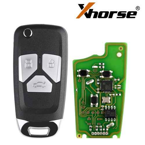 XHORSE XKAU01EN for Audi Style Wired VVDI Universal Flip Remote Key With 3/4 Button