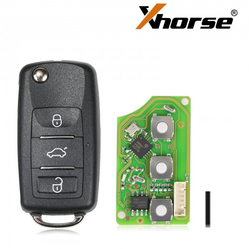 Xhorse XKB510EN 3 Buttons Universal Remote Key B5 Type for VVDI Key Tool (English Version) 5pcs
