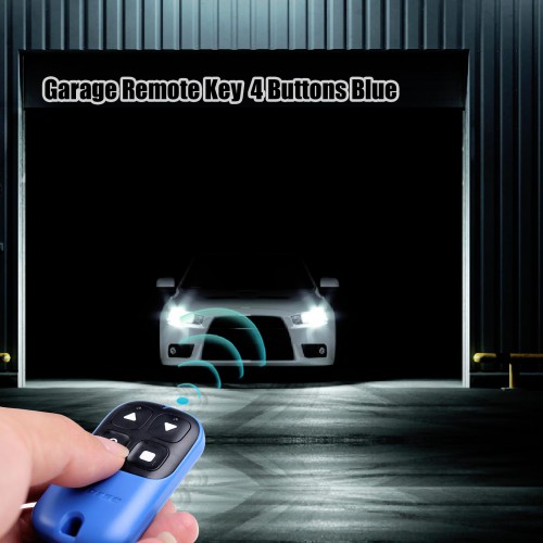 XHORSE Garage Remote Key XKXH04EN 4 Buttons Blue