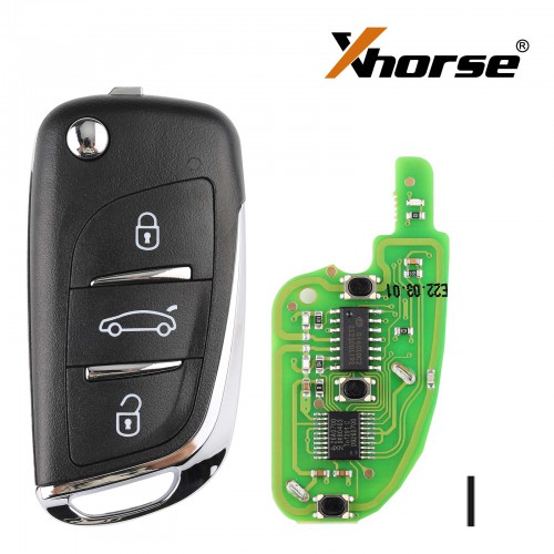 Xhorse DS Type Universal Wireless Remote Key 3 Buttons XNDS00EN