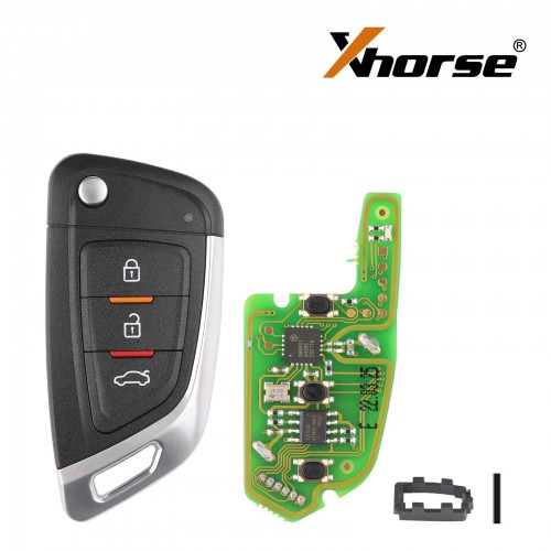 Xhorse XKKF02EN 3 Buttons Universal Remote Car Key for VVDI Key Tool (English Version)