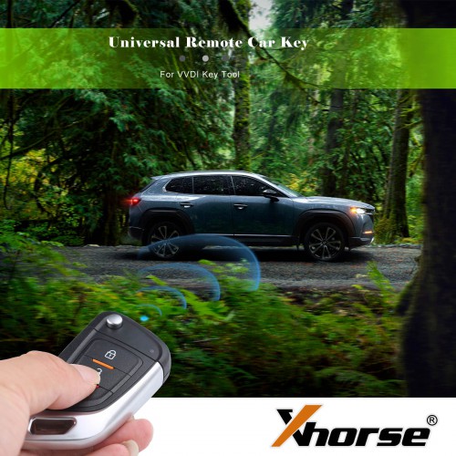Xhorse XKKF02EN 3 Buttons Universal Remote Car Key for VVDI Key Tool (English Version)