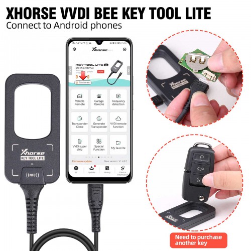 2024 Xhorse VVDI BEE Key Tool Lite No Remotes