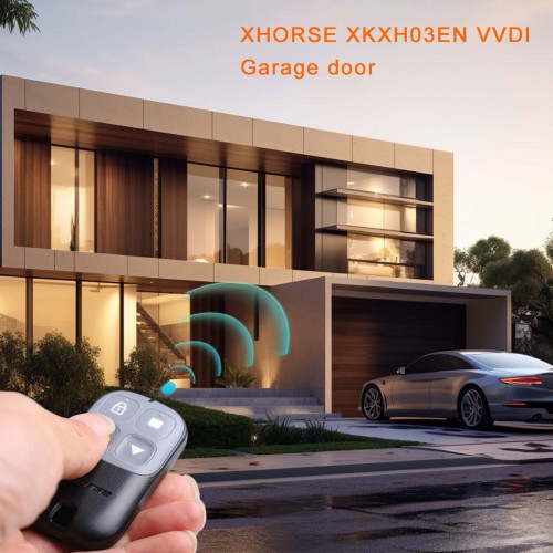 Xhorse XKXH03EN Garage Wire Universal Remote Key for VVDI Key Tool(black) 5pcs