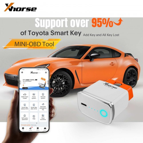 Xhorse XDMOT0GL FT-OBD for Toyota Add Key and All Keys Lost by Mobile Phone APP