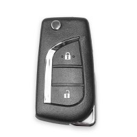 Xhorse XKTO01EN Universal Remote Key for Toyota 2 Buttons support VVDI Key Tool (English Version) 5pcs