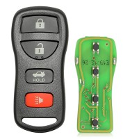 Xhorse XKNI00EN Universal Wired Remote Key 4 Buttons for Nissan Type for VVDI Mini Key Tool 5pcs