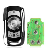 Xhorse XKGD12EN Garage Wire Universal Remote Key Fob 2 Button for VVDI Key Tool 5pcs