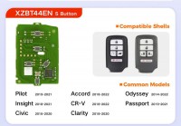 Xhorse XZBT44EN 5 Button Honda Remote Key PCBs 5Pcs/Lot