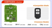 XHORSE XZBT42EN 2 Button Honda Remote PCBs for Honda Fit XR-V Jazz City 5Pcs/Lot