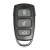 Xhorse XKHY04EN Universal Wire 3+1 Button Remote Key Fob English Version for VVDI2 VVDI MINI Key Tool 5Pcs