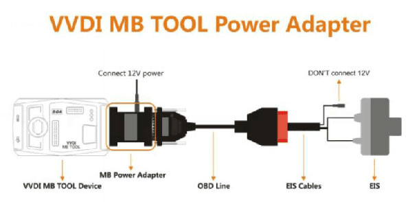 VVDI MB BGA Tool Power Connect