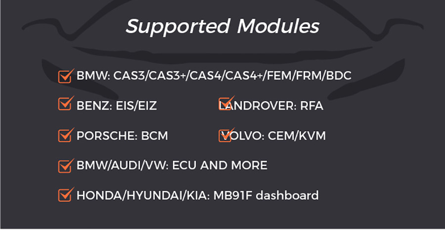 Xhorse VVDI key tool plus Support Modules