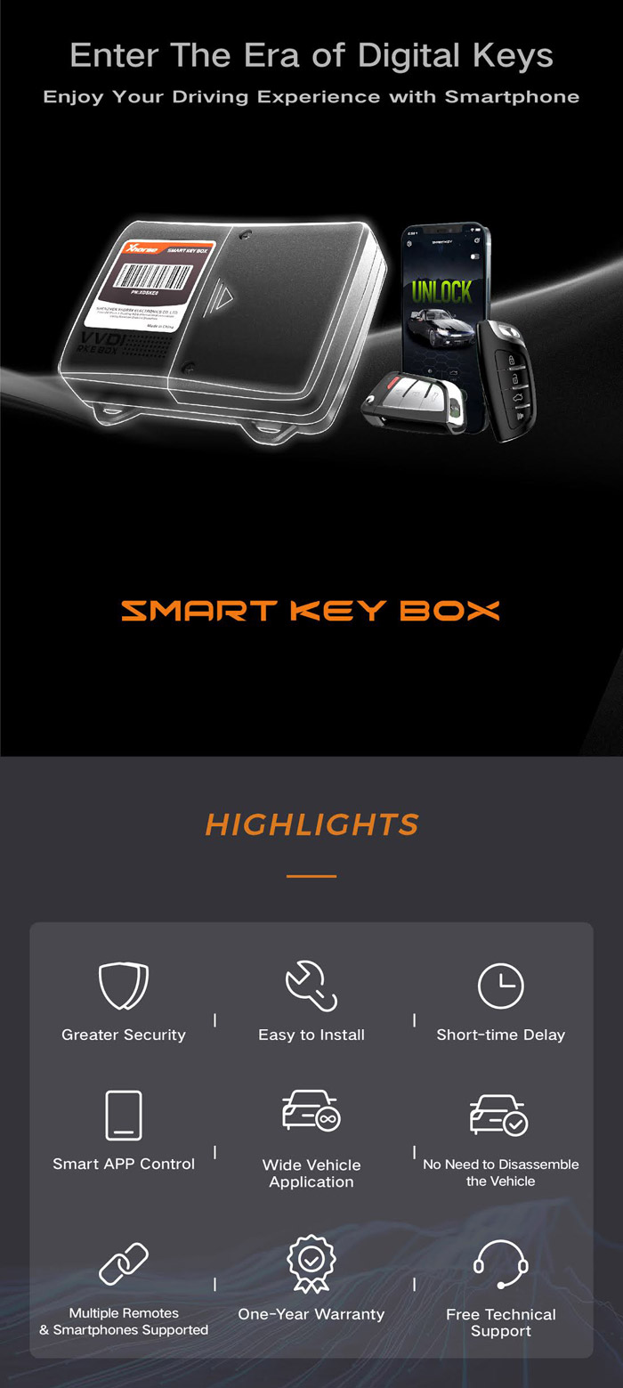 Xhorse Smart Box Bluetooth Adapter highlight