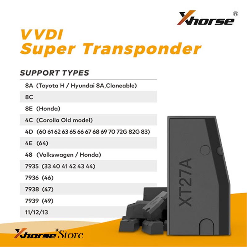 Xhorse VVDI Super Chip XT27A01 XT27A66 Transponder