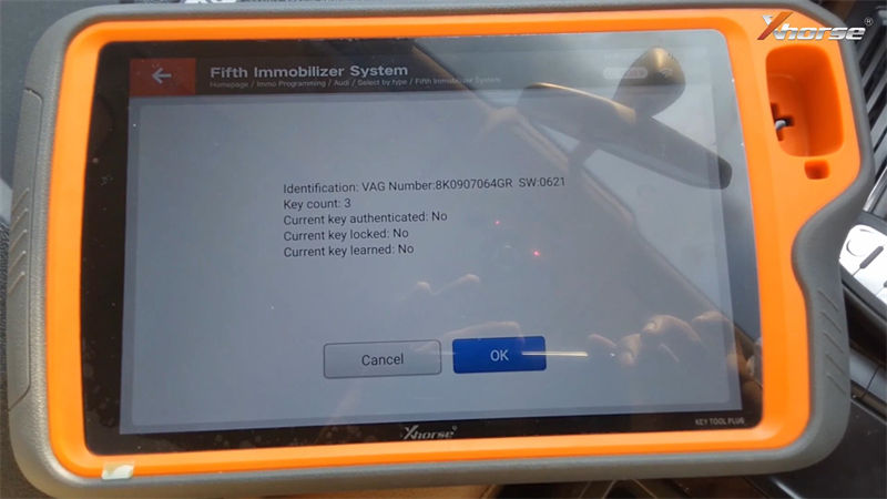 Xhorse VVDI Key Pad AKL programming for Audi A4 2013