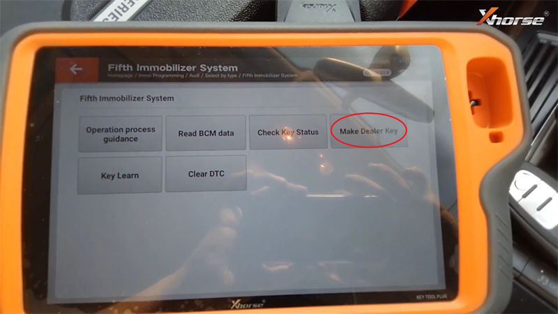 Xhorse VVDI Key Pad AKL programming for Audi A4 2013