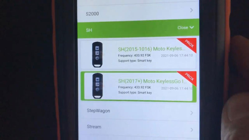 2017+ Honda SH Moto add Xhorse XSMQB1EN Smart Remote