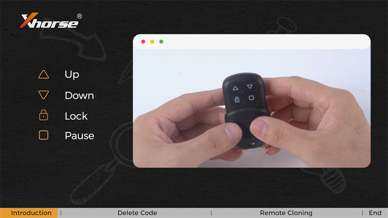 Xhorse Masker Garage Remote Instructions-Delete Code and Remote Cloning